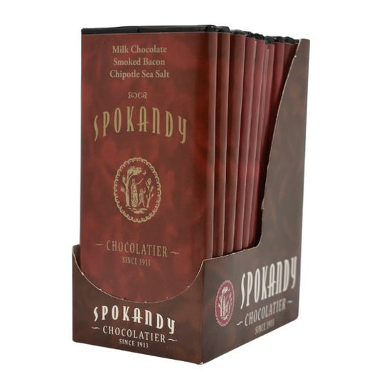 3 oz Smoked Bacon Chipotle Sea Salt Milk Chocolate bar - Fresh Start Candles