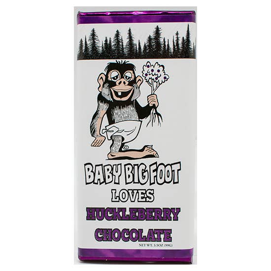 3 oz Solid Milk Chocolate Huckleberry Baby Bigfoot Bar - Fresh Start Candles