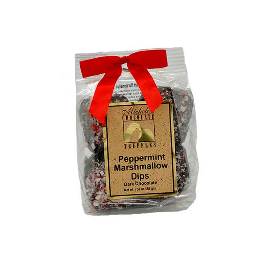 7oz Peppermint Marshmallow Dips, Dark Chocolate - Fresh Start Candles