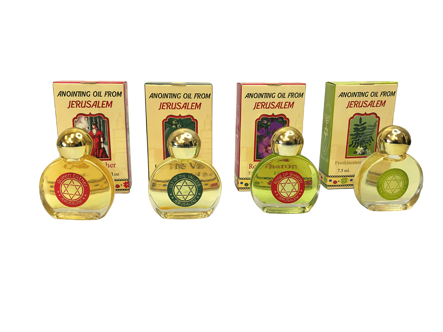 Anointing Oil from Jerusalem,7.5ml/0,25floz: Frankincense and Jasmin - Fresh Start Candles