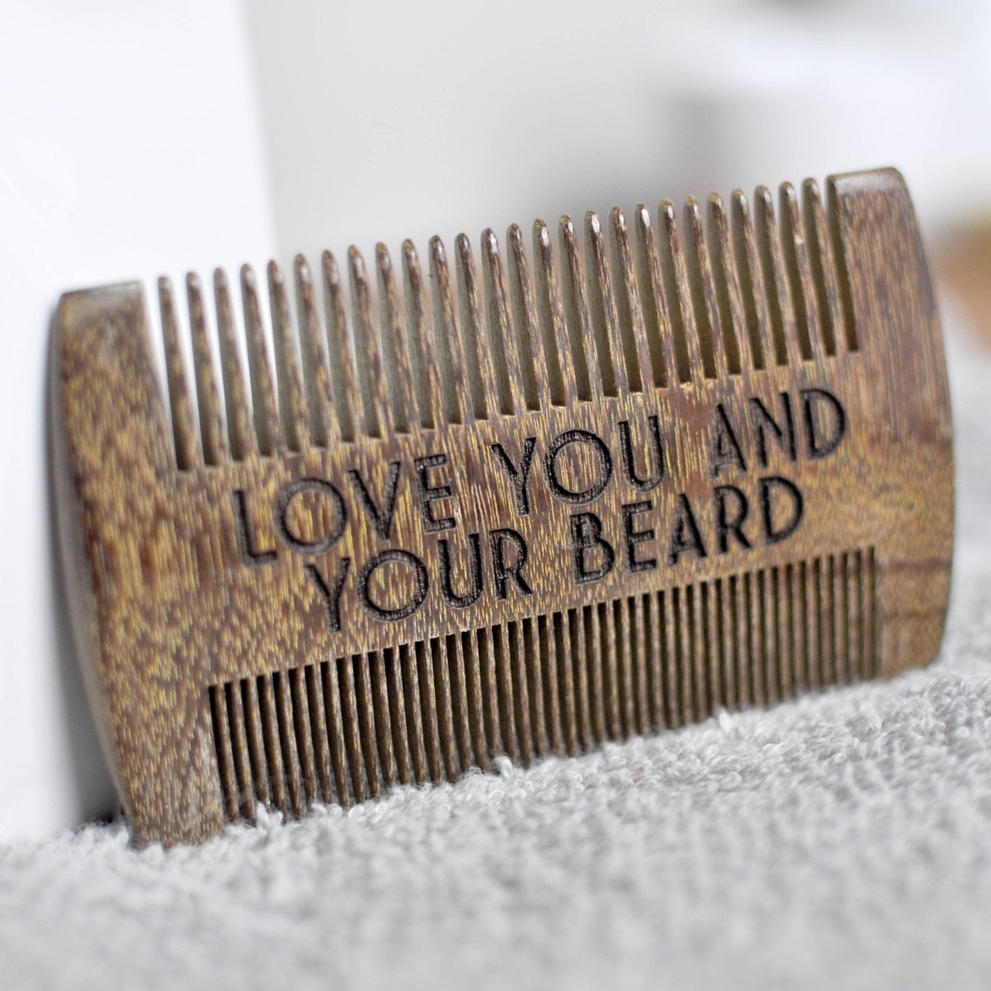 Beard Comb - Love You and Your Beard. - Fresh Start Candles