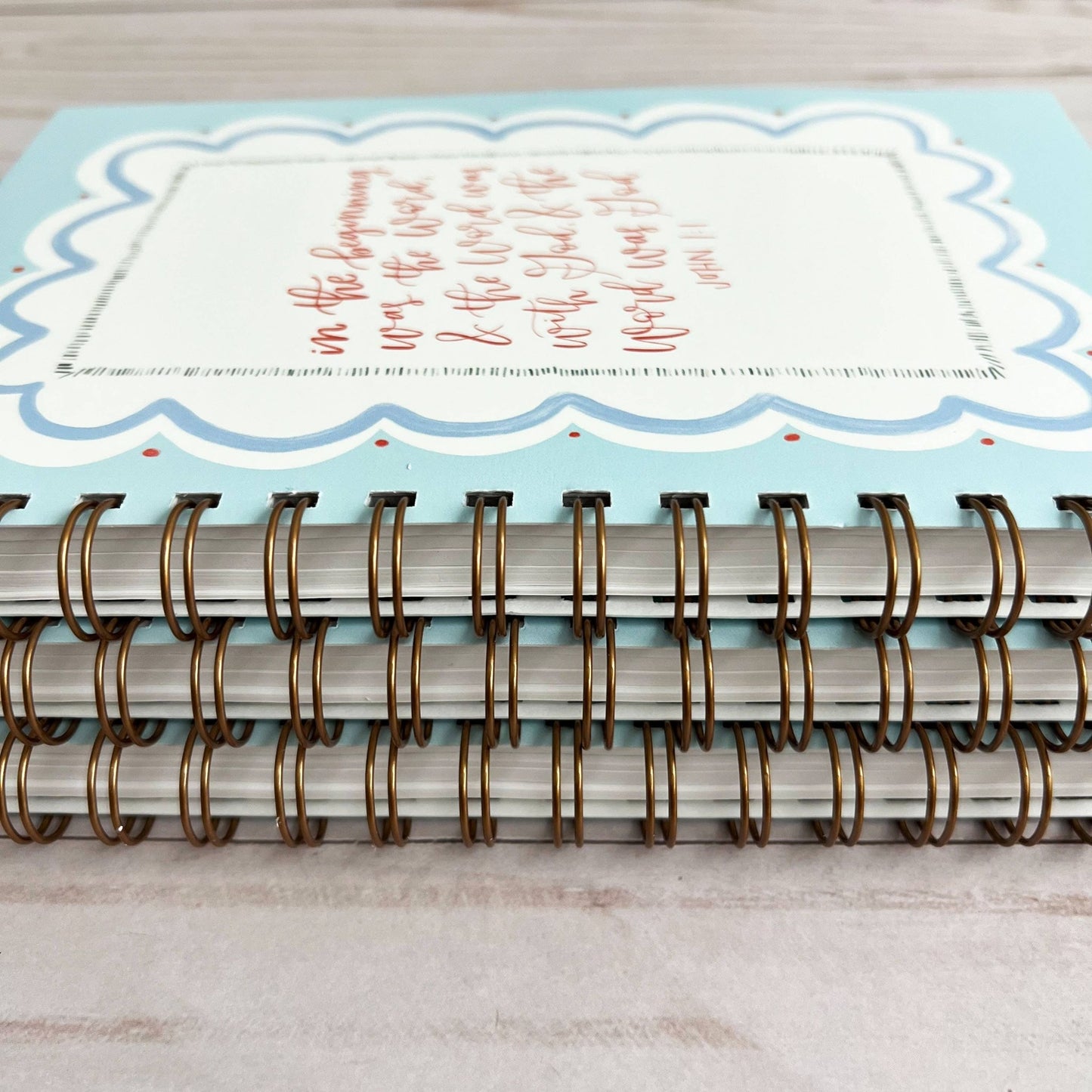 Bible study notebook | Bible journal | Christian notebook: Blue - Fresh Start Candles