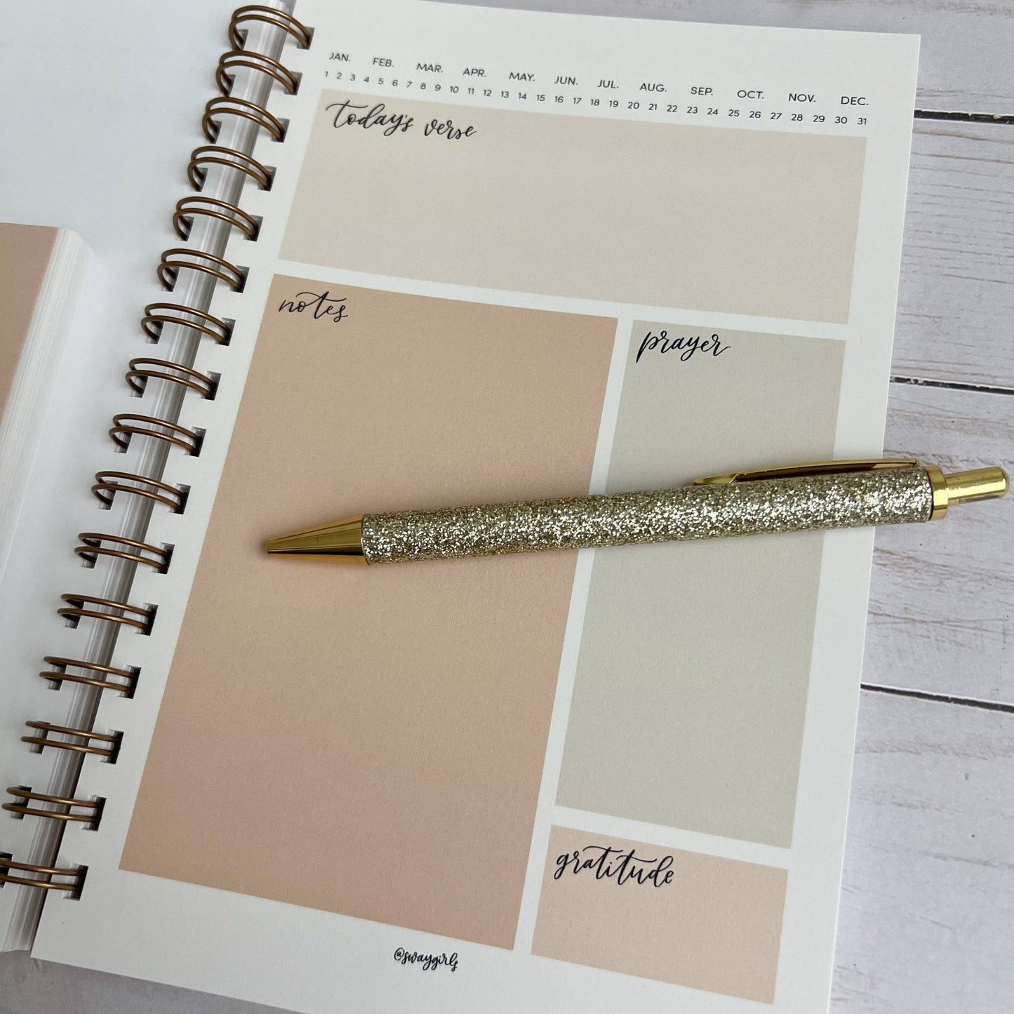 Bible study notebook | Bible journal | Christian notebook: Blue - Fresh Start Candles