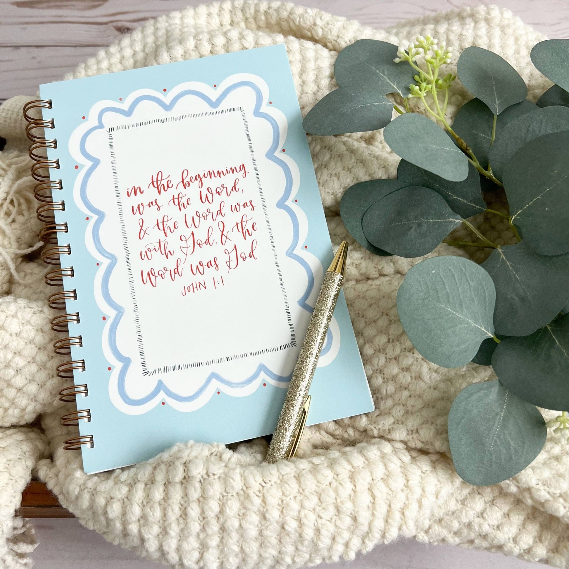 Bible study notebook | Bible journal | Christian notebook: Pink - Fresh Start Candles