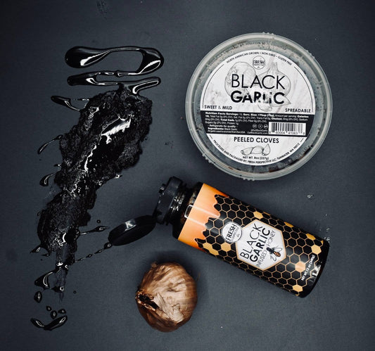Black Garlic Infused Honey 12oz - Fresh Start Candles