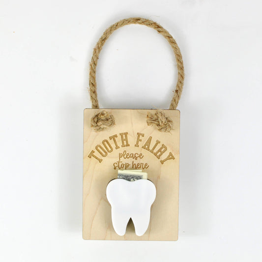 Tooth Fairy Door Hanger With Tooth Storage for Kids