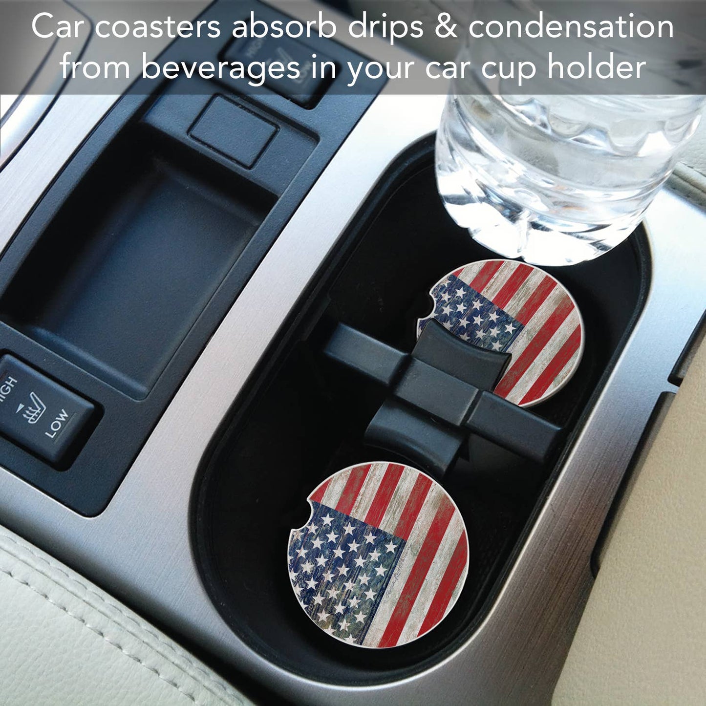 Car Coaster Americana Bulk Absorbent Stone - Fresh Start Candles