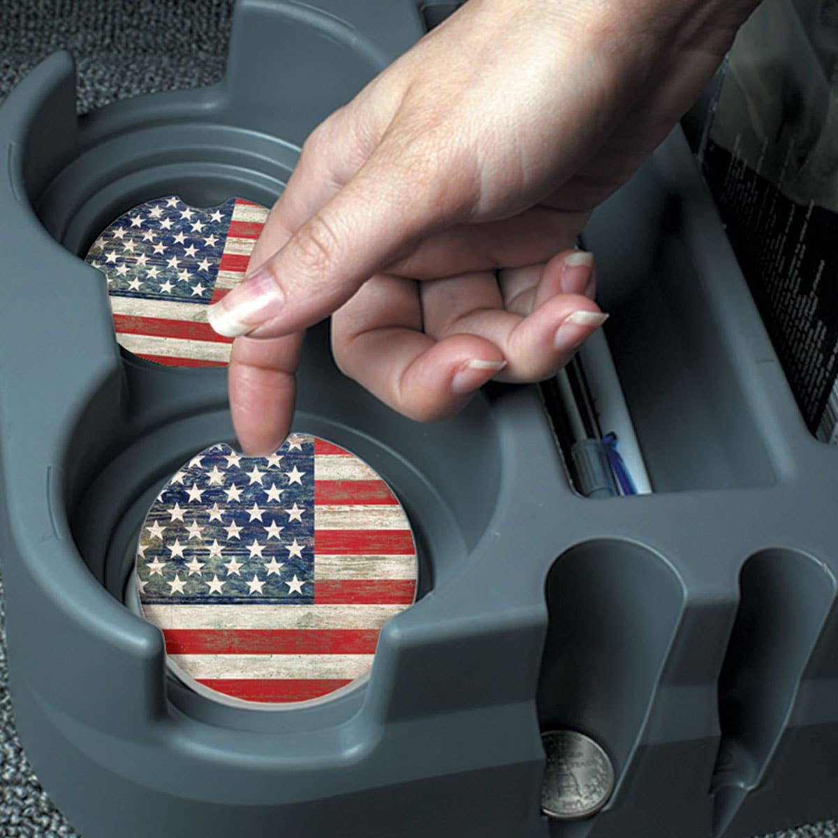 Car Coaster Americana Bulk Absorbent Stone - Fresh Start Candles