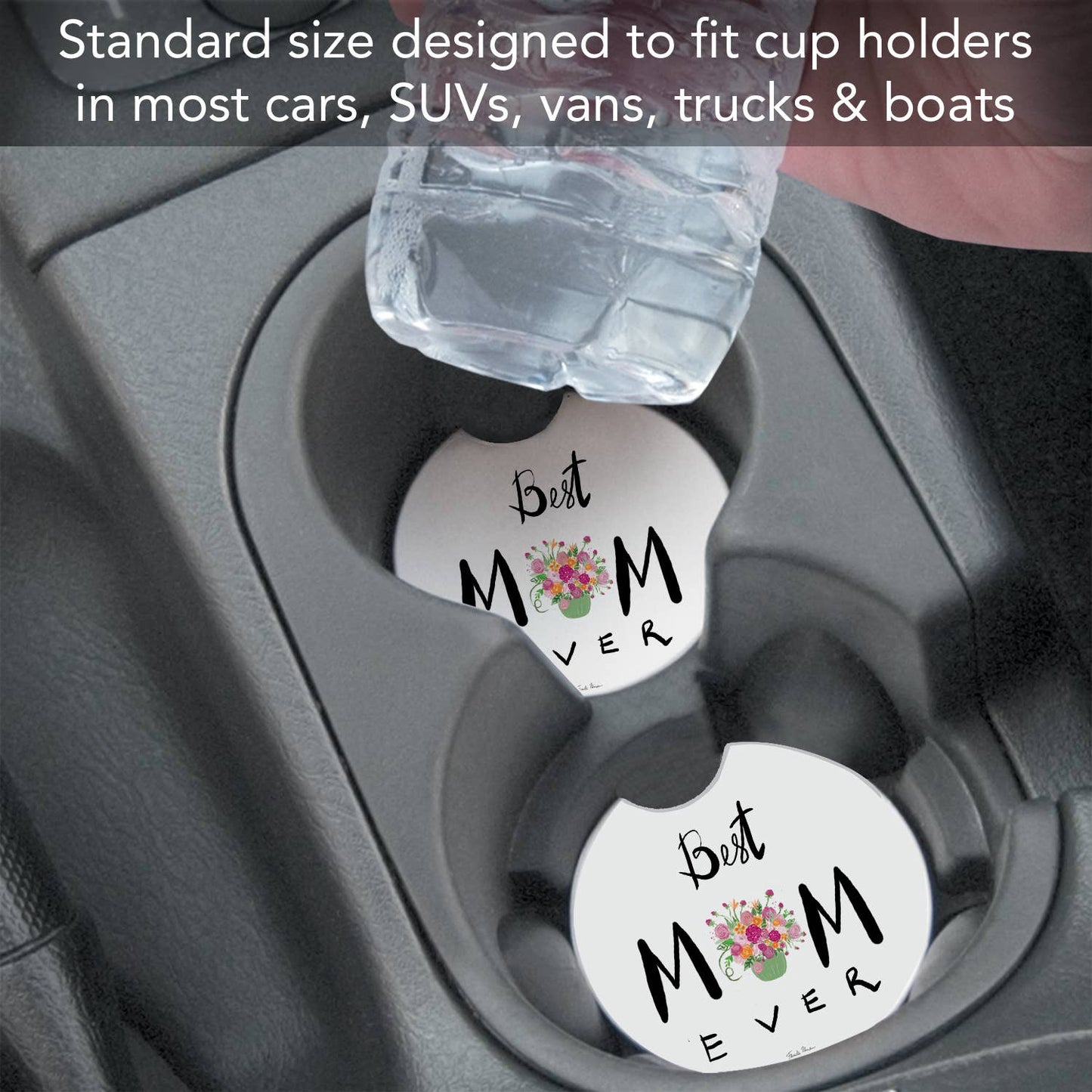 Car Coaster Best Mom Ever Bulk Absorbent Stone - Fresh Start Candles