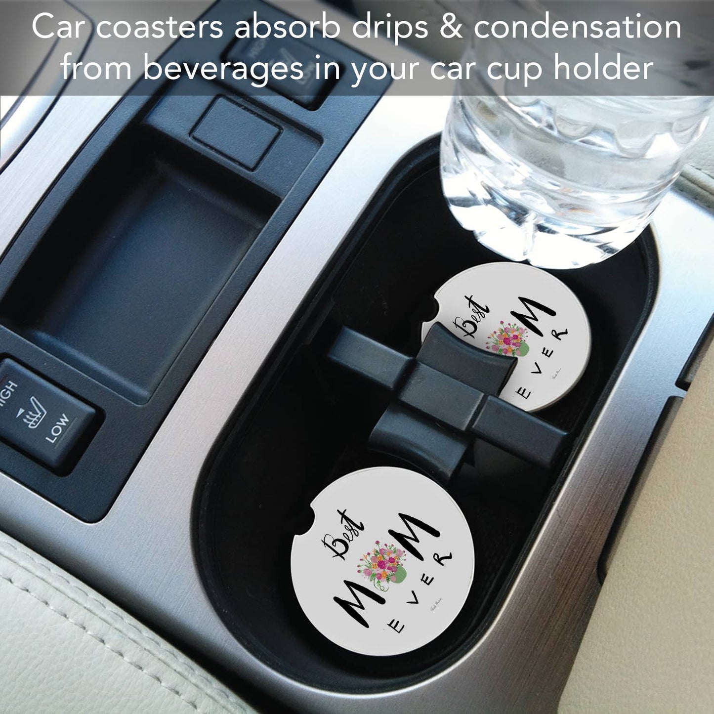 Car Coaster Best Mom Ever Bulk Absorbent Stone - Fresh Start Candles