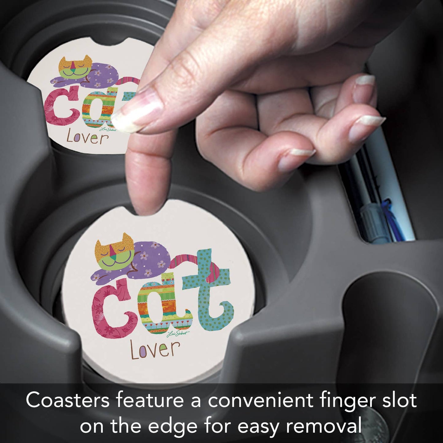 Car Coaster Cat Lover Bulk Absorbent Stone - Fresh Start Candles