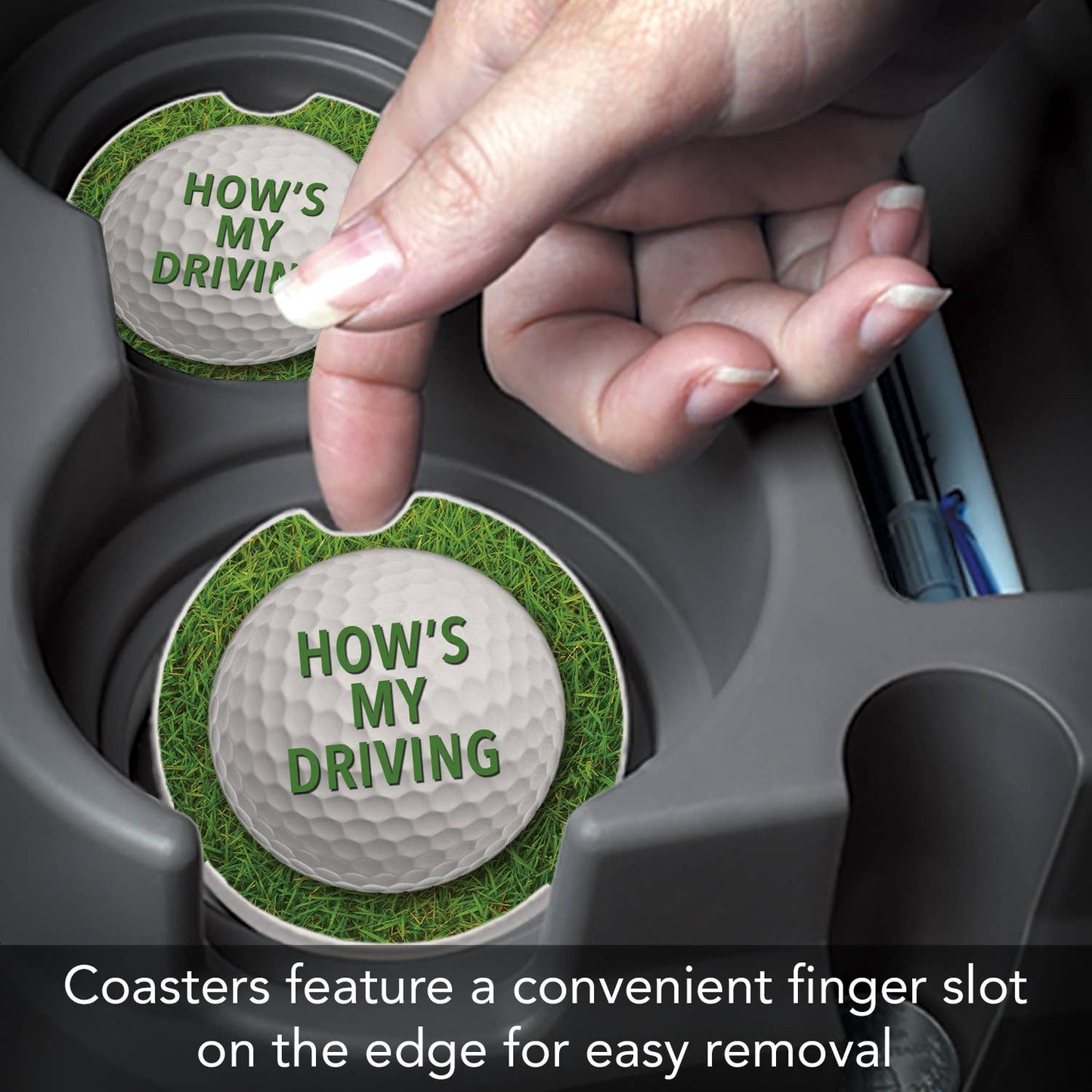 Car Coaster How's My Driving Bulk Stone - Fresh Start Candles