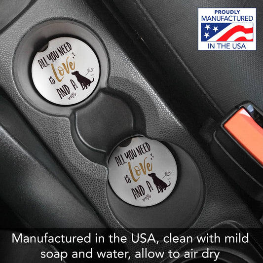 Car Coaster Love A Dog Bulk Absorbent Stone - Fresh Start Candles