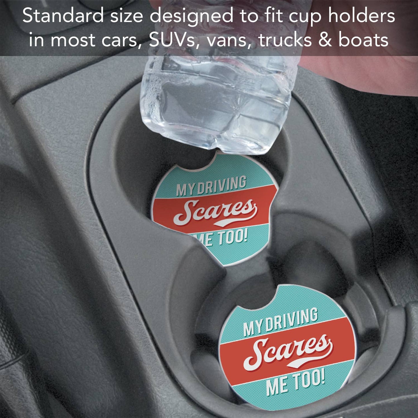 Car Coaster My Driving Scares Me Too Bulk Stone - Fresh Start Candles