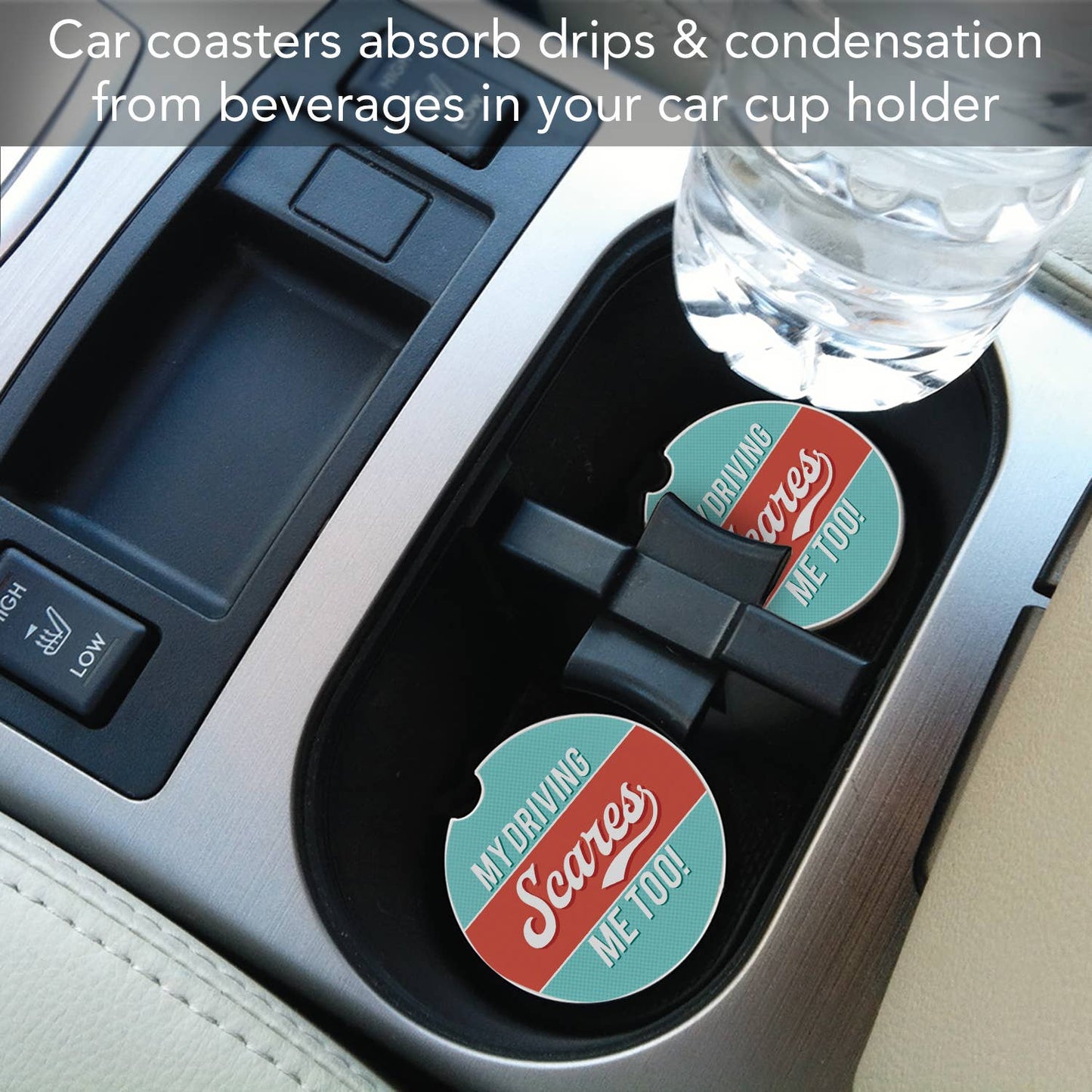 Car Coaster My Driving Scares Me Too Bulk Stone - Fresh Start Candles