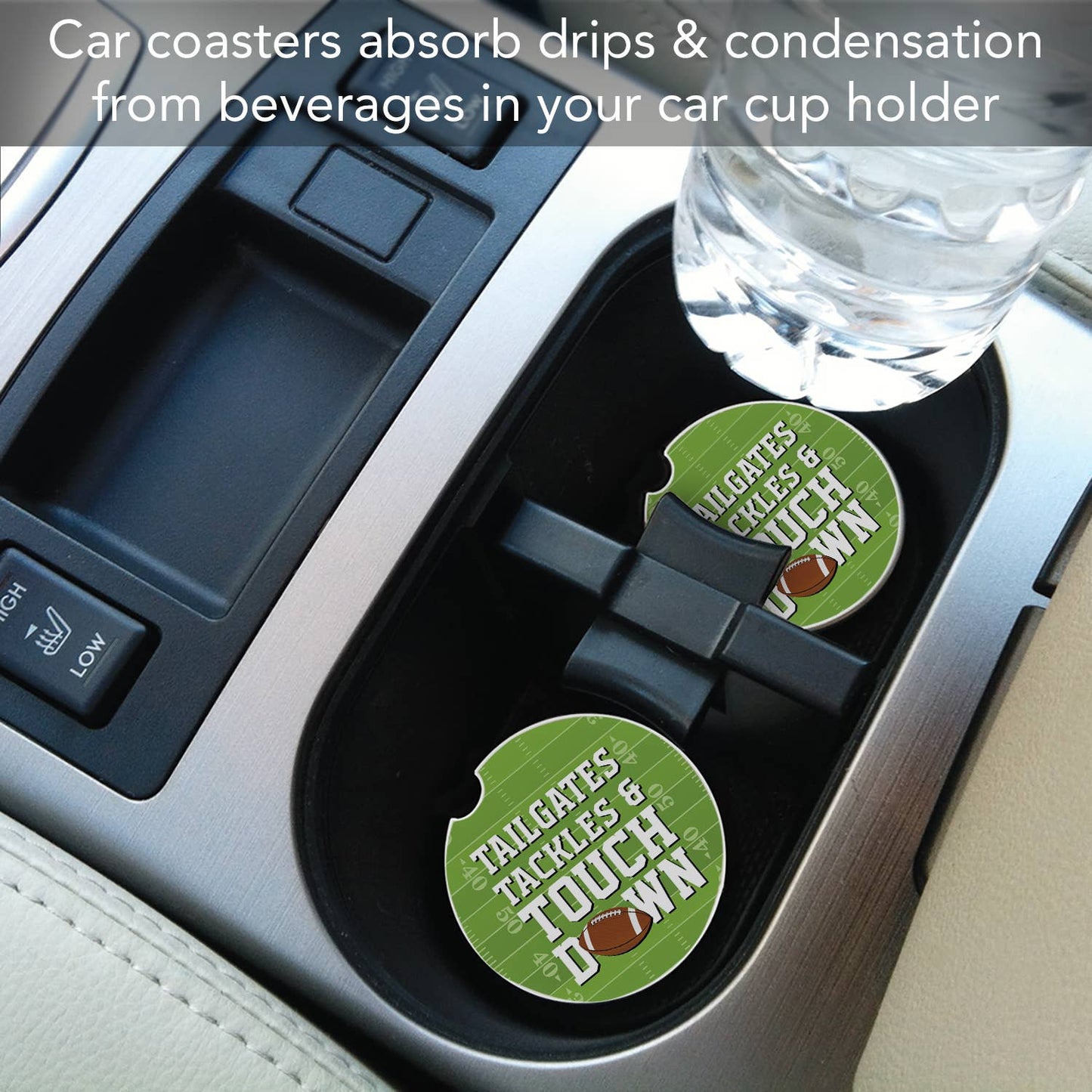 Car Coaster Touch Down Absorbent Stone - Fresh Start Candles