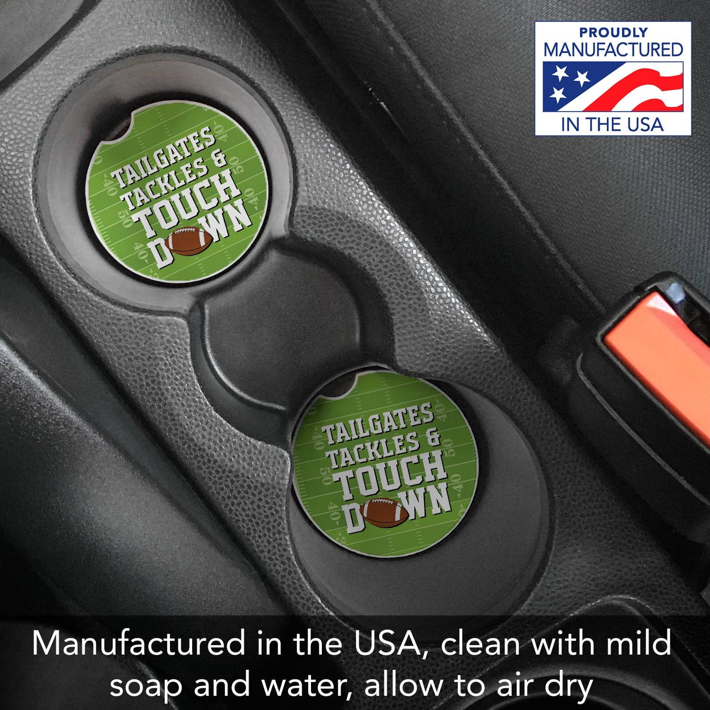 Car Coaster Touch Down Absorbent Stone - Fresh Start Candles