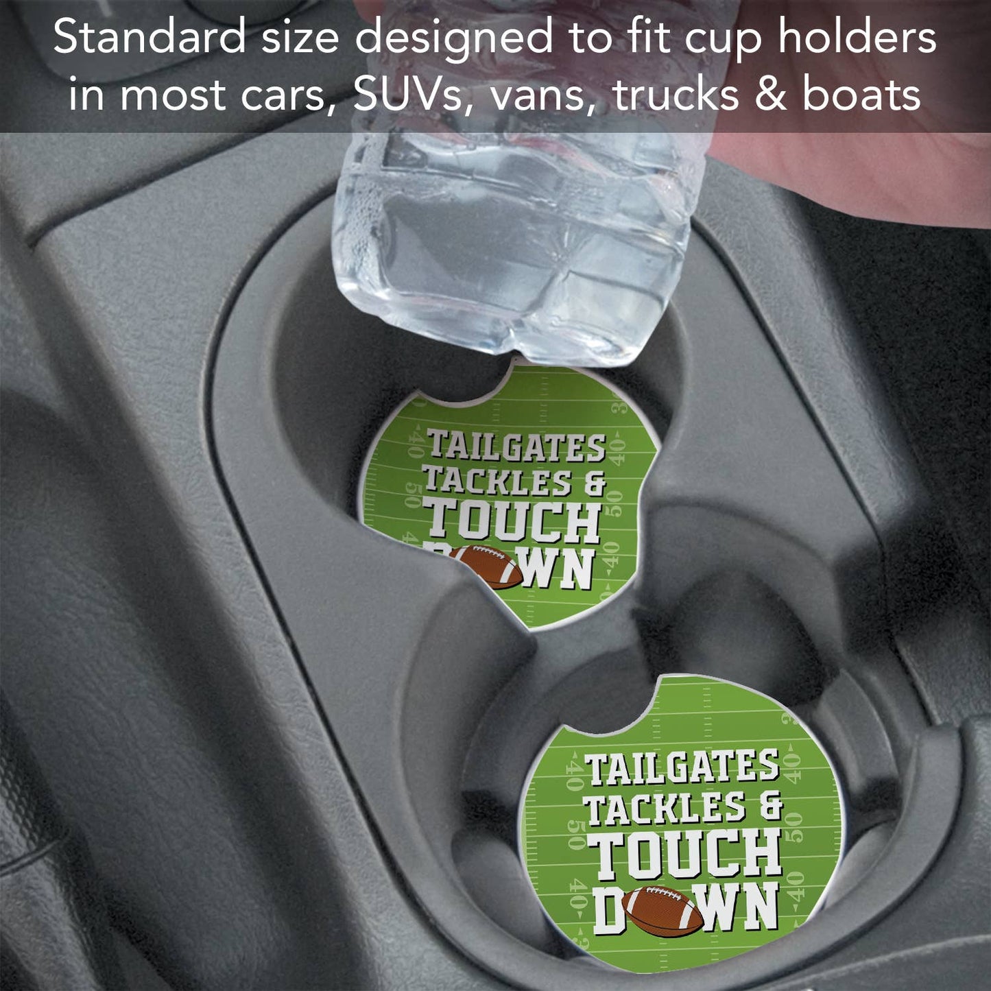 Car Coaster Touch Down Absorbent Stone - Fresh Start Candles