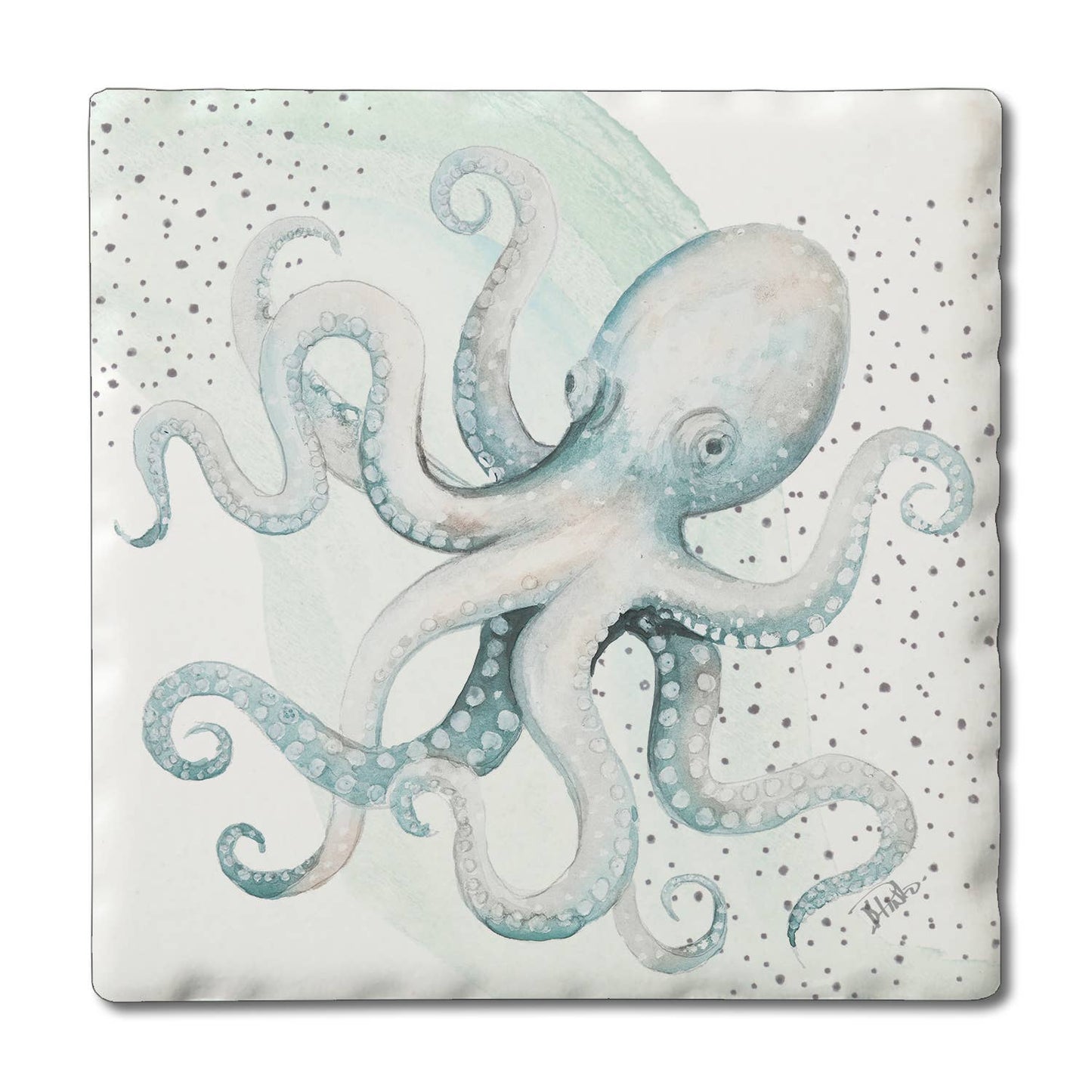 Coaster Octopus Ocean Single Tile - Fresh Start Candles