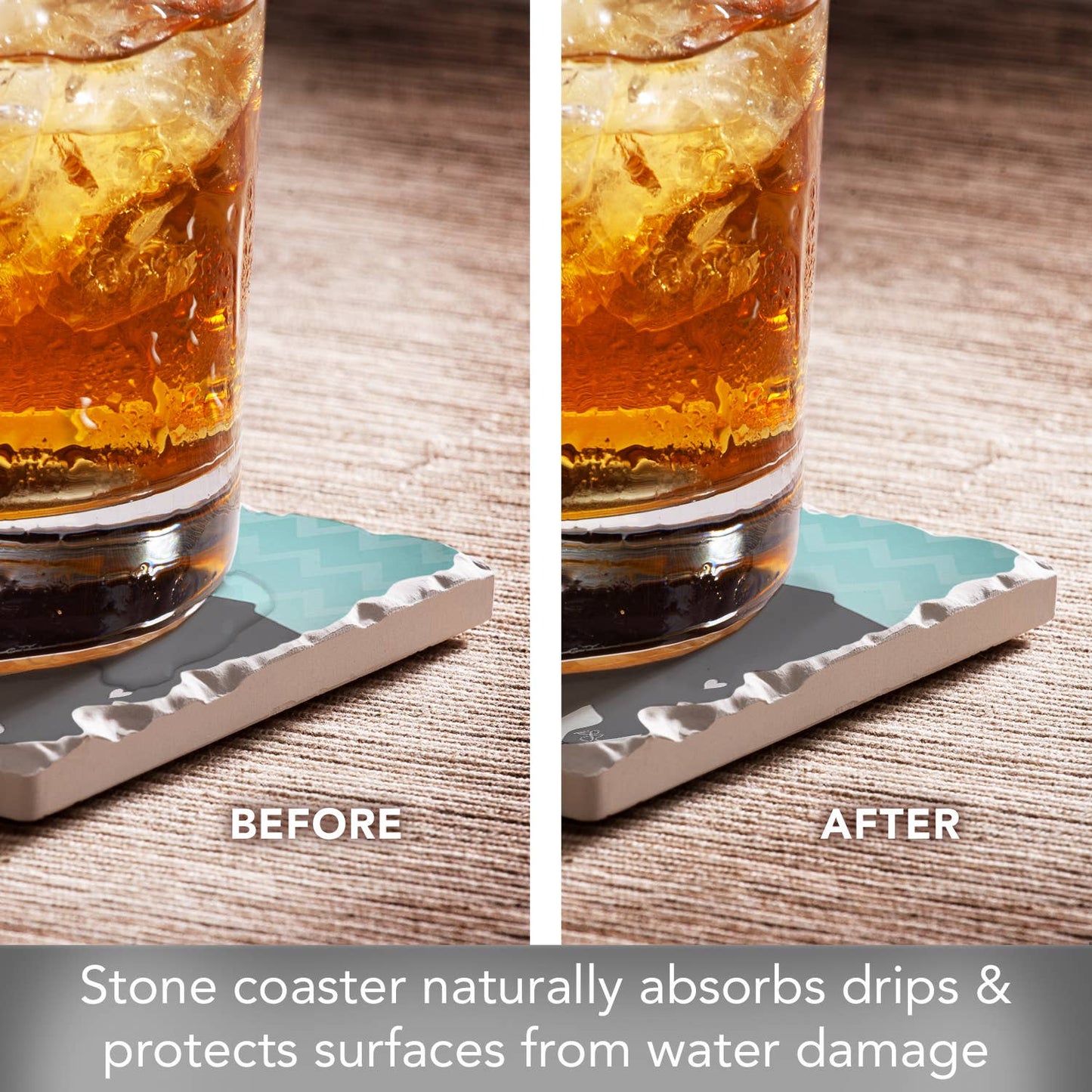 Coaster Thirstystone "Rescue Dog" Single Absorbent Stone - Fresh Start Candles