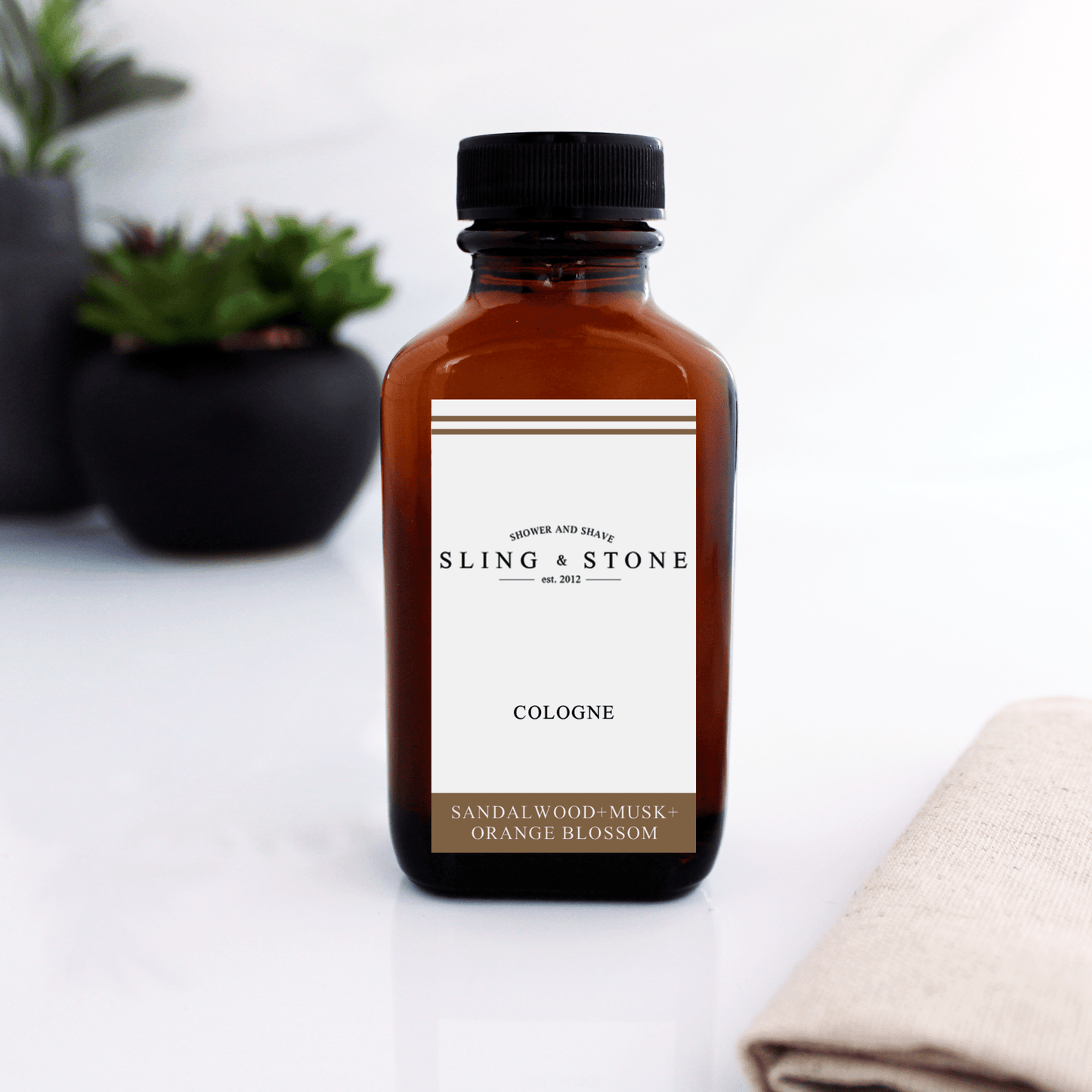 Cologne Sandalwood + Musk + Orange Blossom - Fresh Start Candles