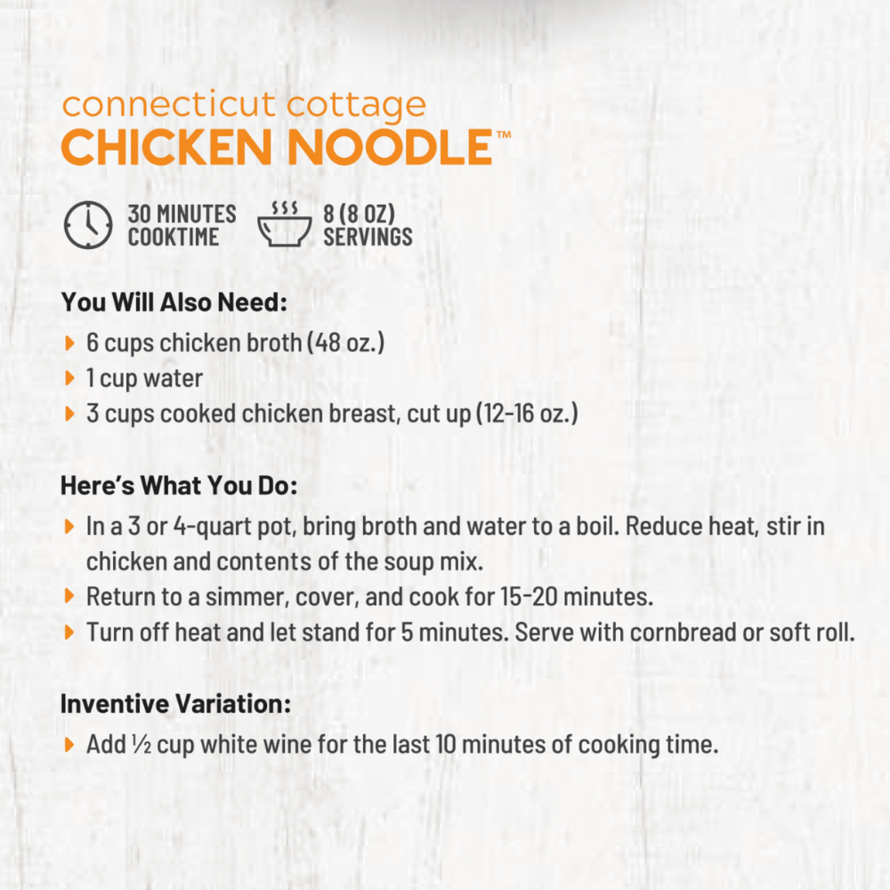 Connecticut Cottage Chicken Noodle Soup Mix - Fresh Start Candles