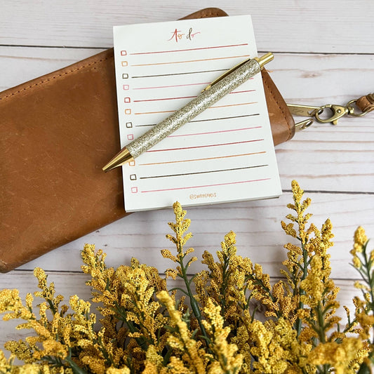 Cute to do list notepad | Handmade notepads - Fresh Start Candles
