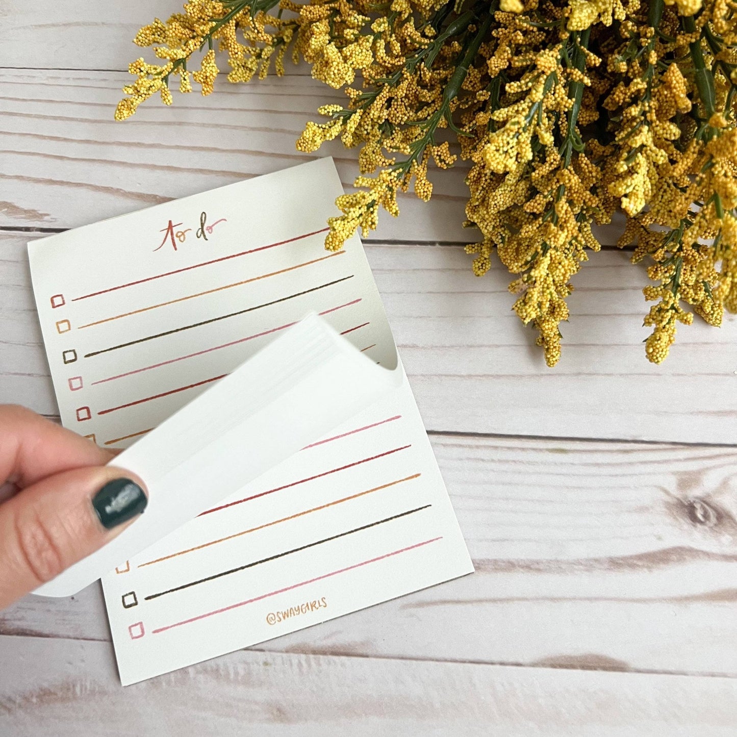 Cute to do list notepad | Handmade notepads - Fresh Start Candles