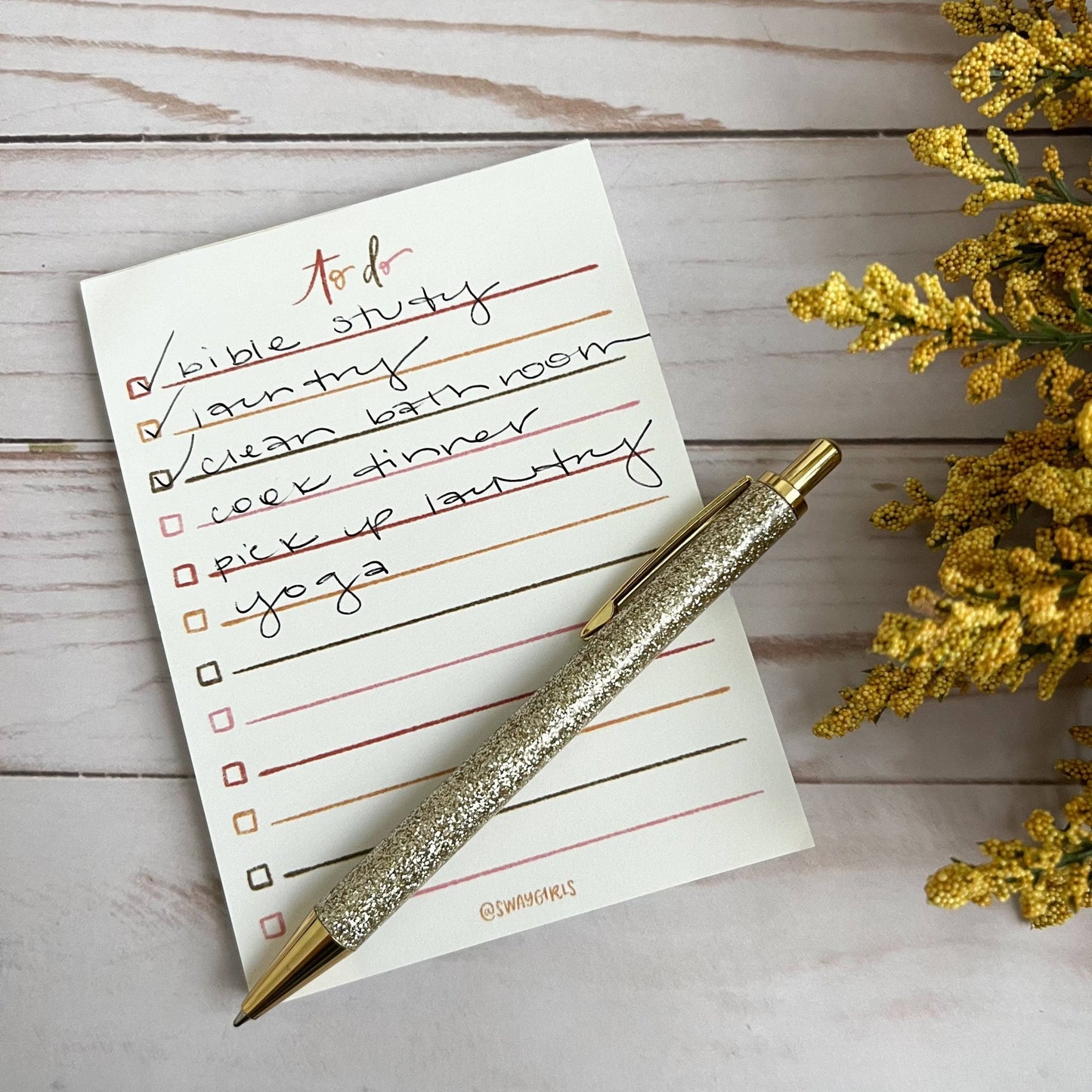 Cute to do list notepad | Handmade notepads - Fresh Start Candles