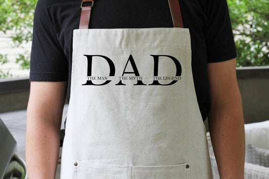 Dad | The Man. The Myth. The Legend. Chef Apron - Fresh Start Candles