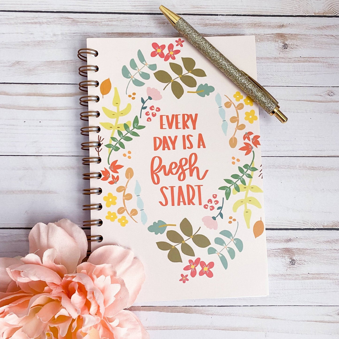 Every Day is a Fresh Start Notebook | Cute journals - Fresh Start Candles