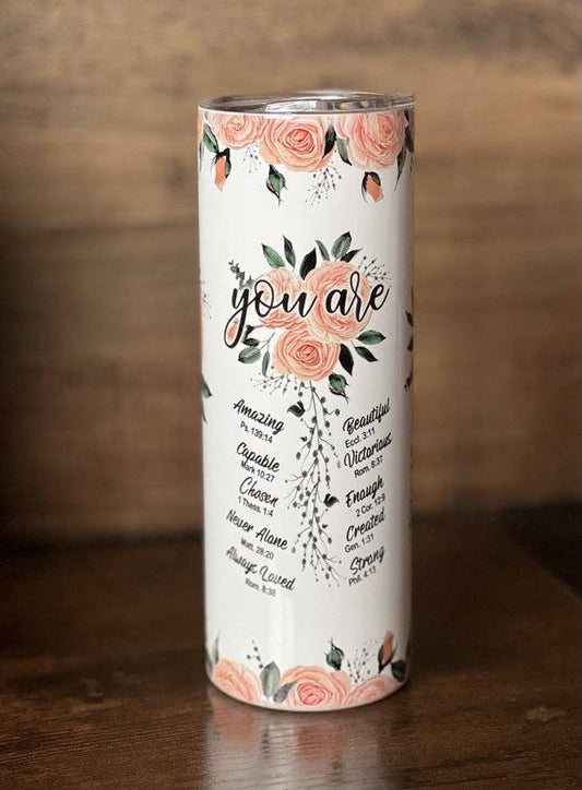 Faith Bible Verse - 20oz Skinny Tumbler - Fresh Start Candles