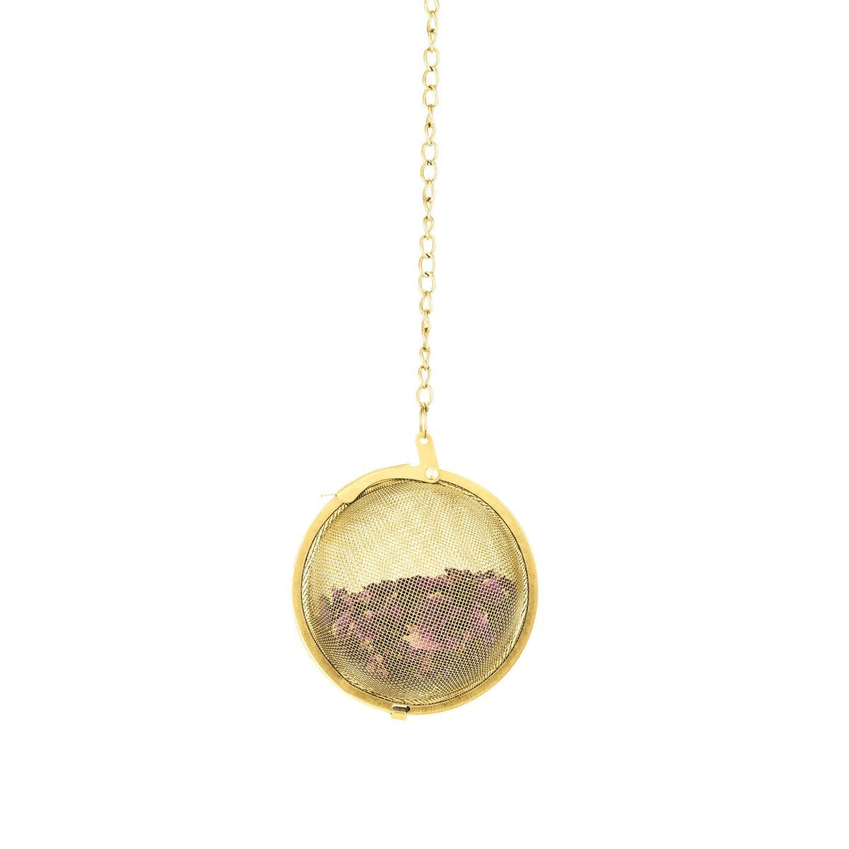 Gold Plated Stainless Steel Tea Infuser Small Mesh Ball - Fresh Start Candles