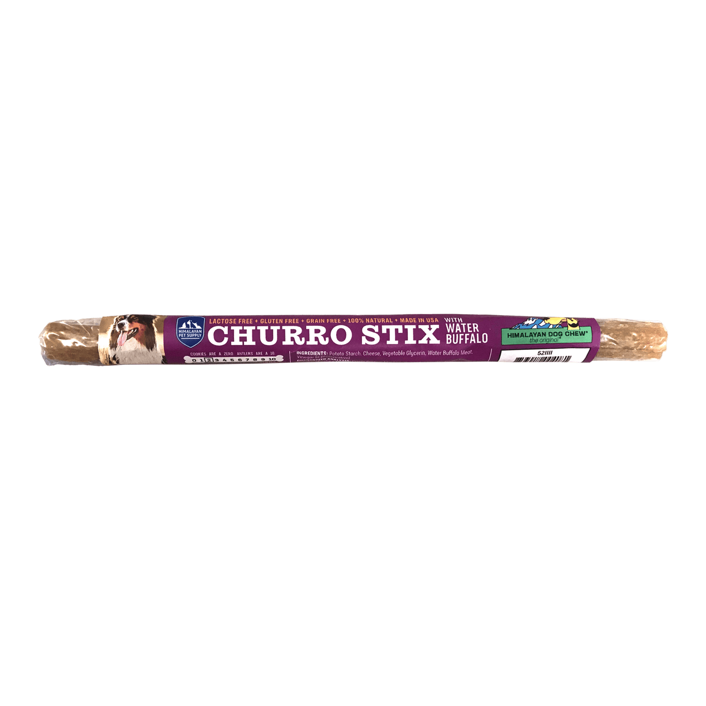 Himalayan Dog Chew Churro 10" Water Buffalo - Fresh Start Candles