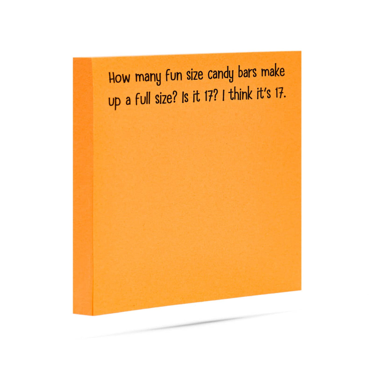How many fun size candy bars in a full size | sticky notes - Fresh Start Candles