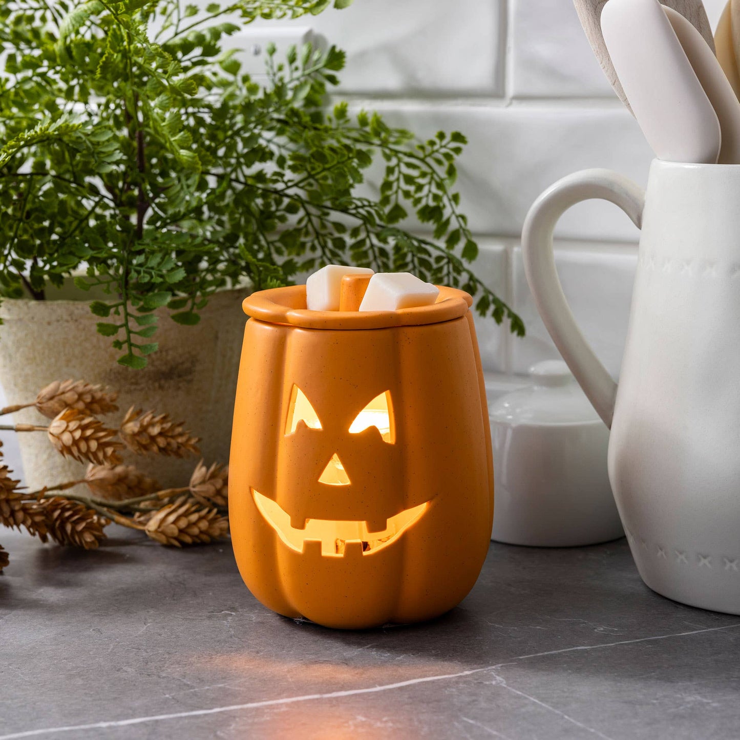 Illumination Fragrance Warmer - Classic Jack o' Lantern - Fresh Start Candles