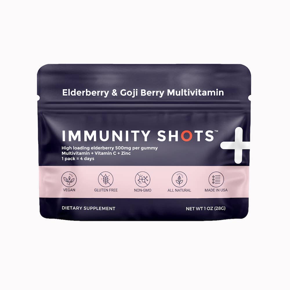 Immunity Shots Elderberry Goji Berry Multivitamin 4 - Serving - Fresh Start Candles