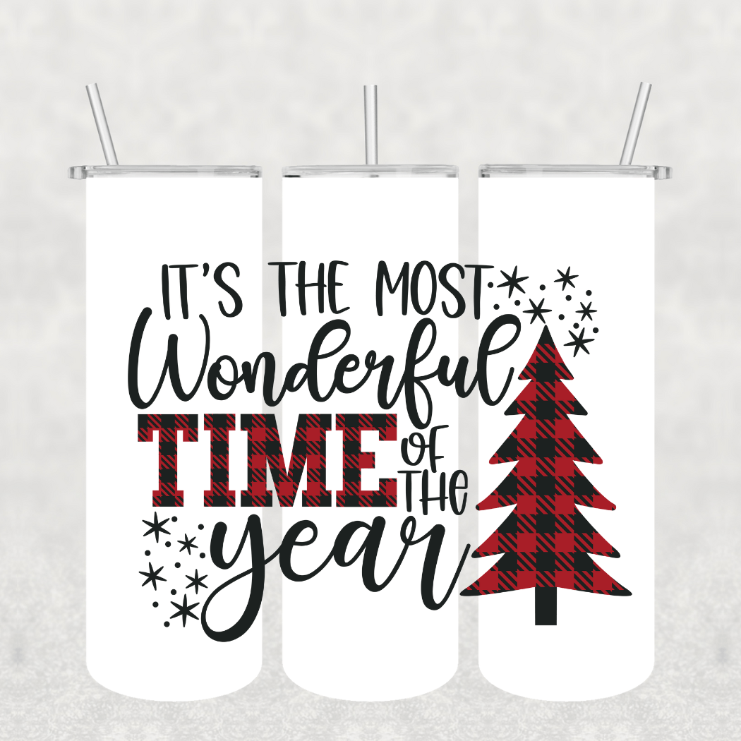 Its The Most Wonderful Time Christmas Tumbler - Fresh Start Candles