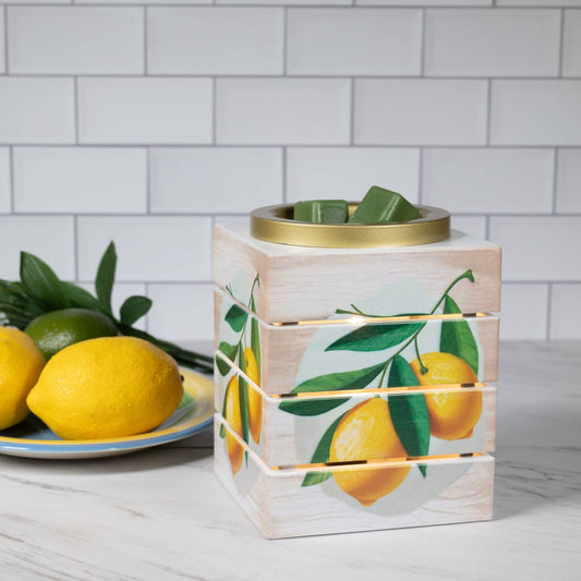 Lemon Crate Fragrance and Wax Warmer - Fresh Start Candles