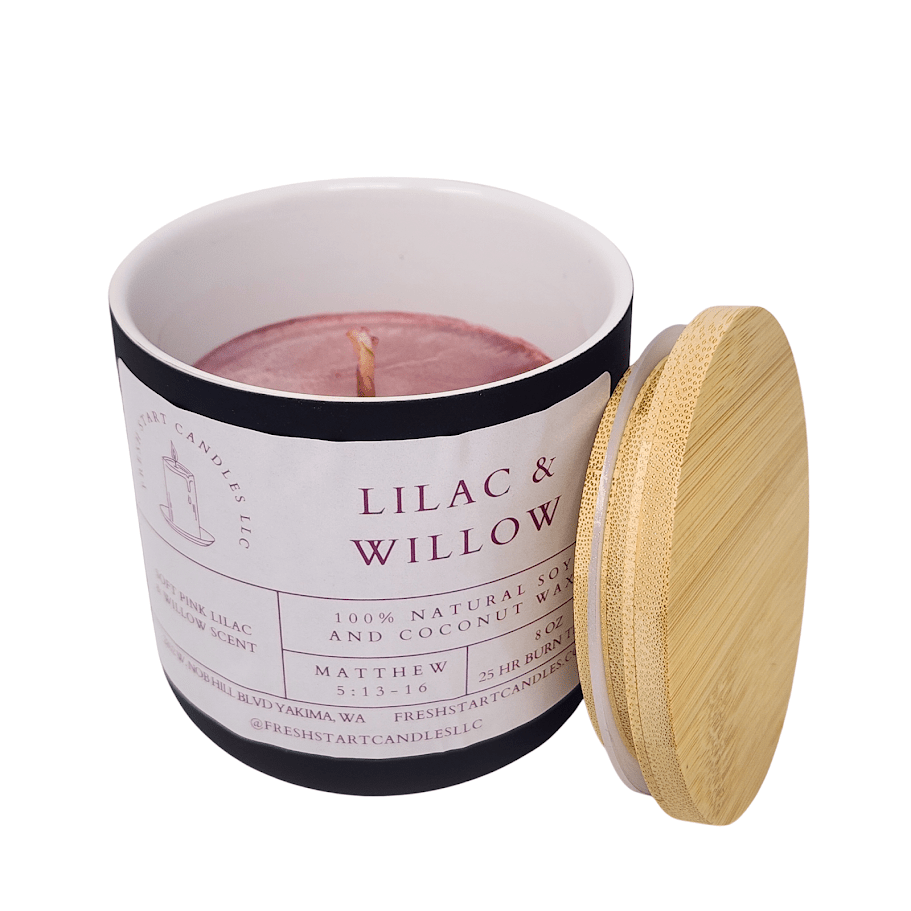 Lilac & Willow 8oz - Fresh Start Candles