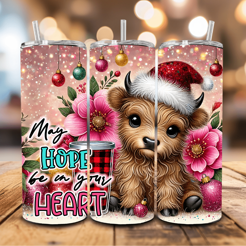 May Hope be in your Heart Christmas Tumbler - Fresh Start Candles