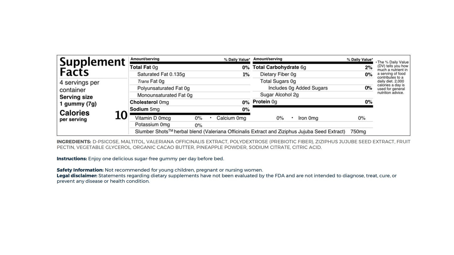 NEW Non Melatonin - Slumber Shots Sleep Aid | 1 - Pack - Fresh Start Candles