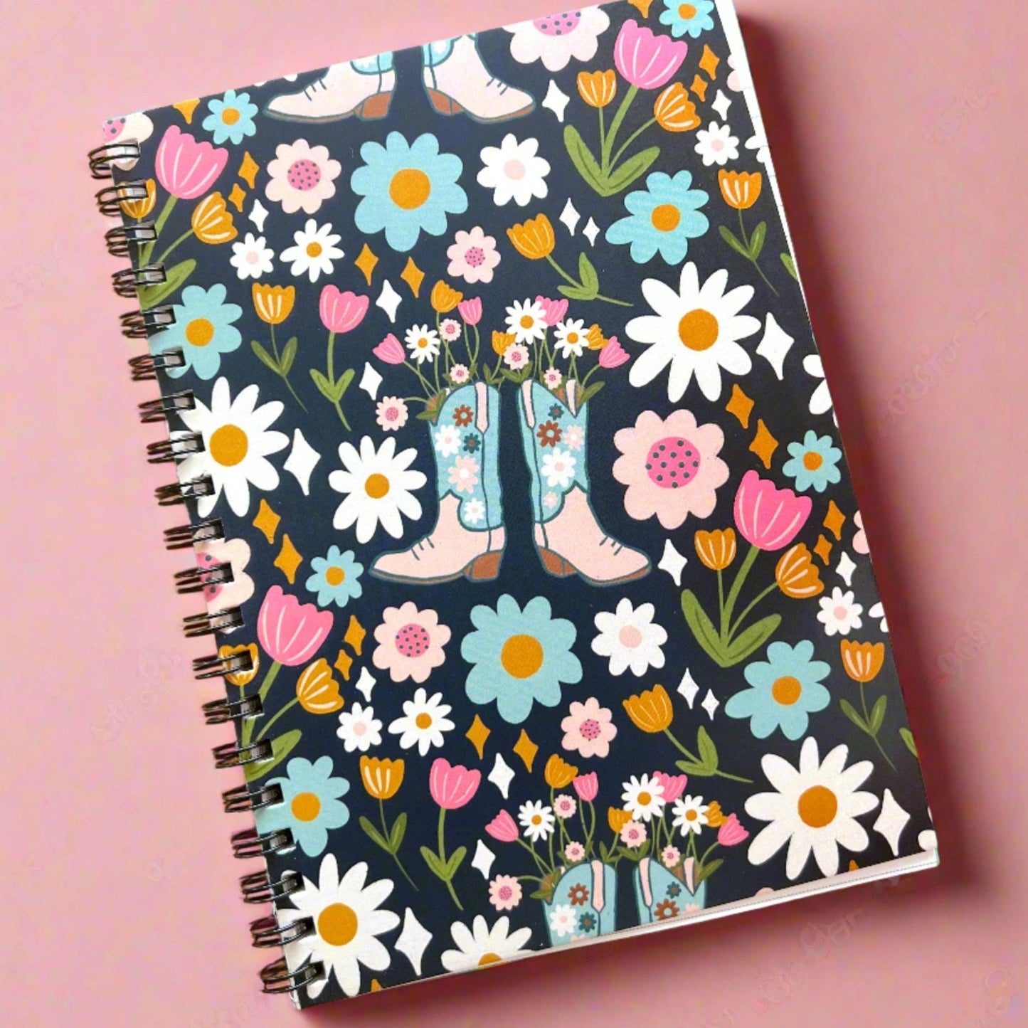 Notebook Boots & Bouquets 5 x 7in - Fresh Start Candles