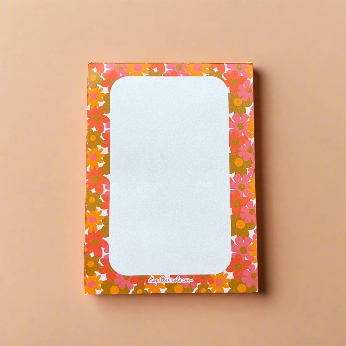 Notepad 60s Flowers 4x5.5in - Fresh Start Candles