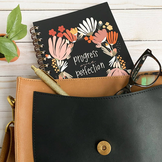 Progress over perfection notebook - Fresh Start Candles
