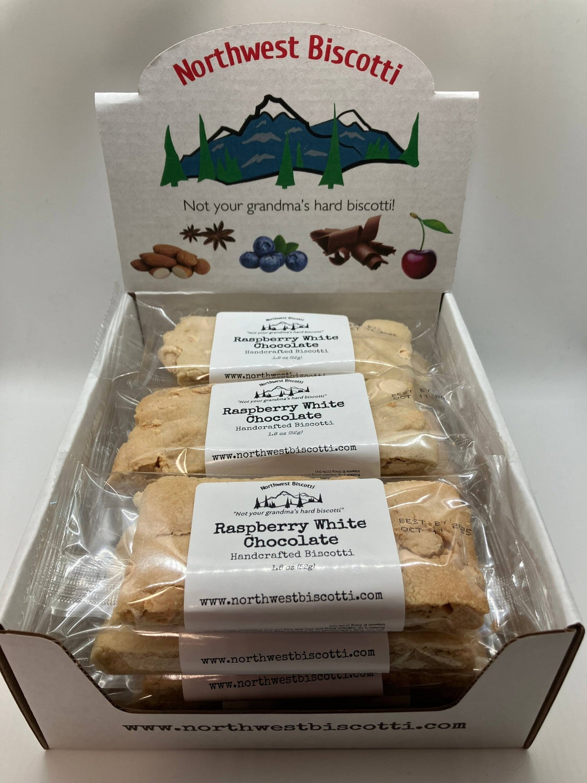 Raspberry White Chocolate Biscotti - Fresh Start Candles