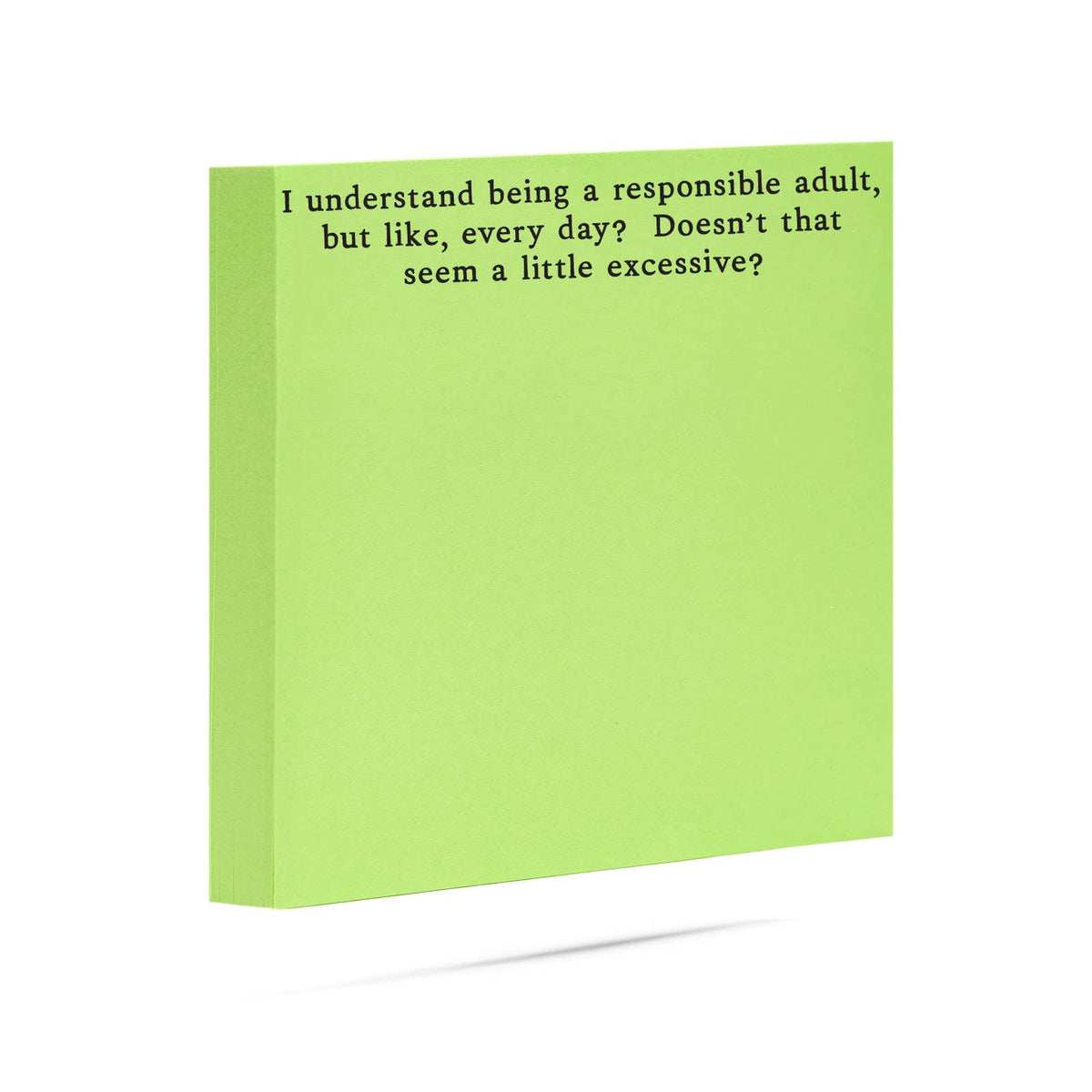 Responsible adult, but like everyday| sticky notes - Fresh Start Candles