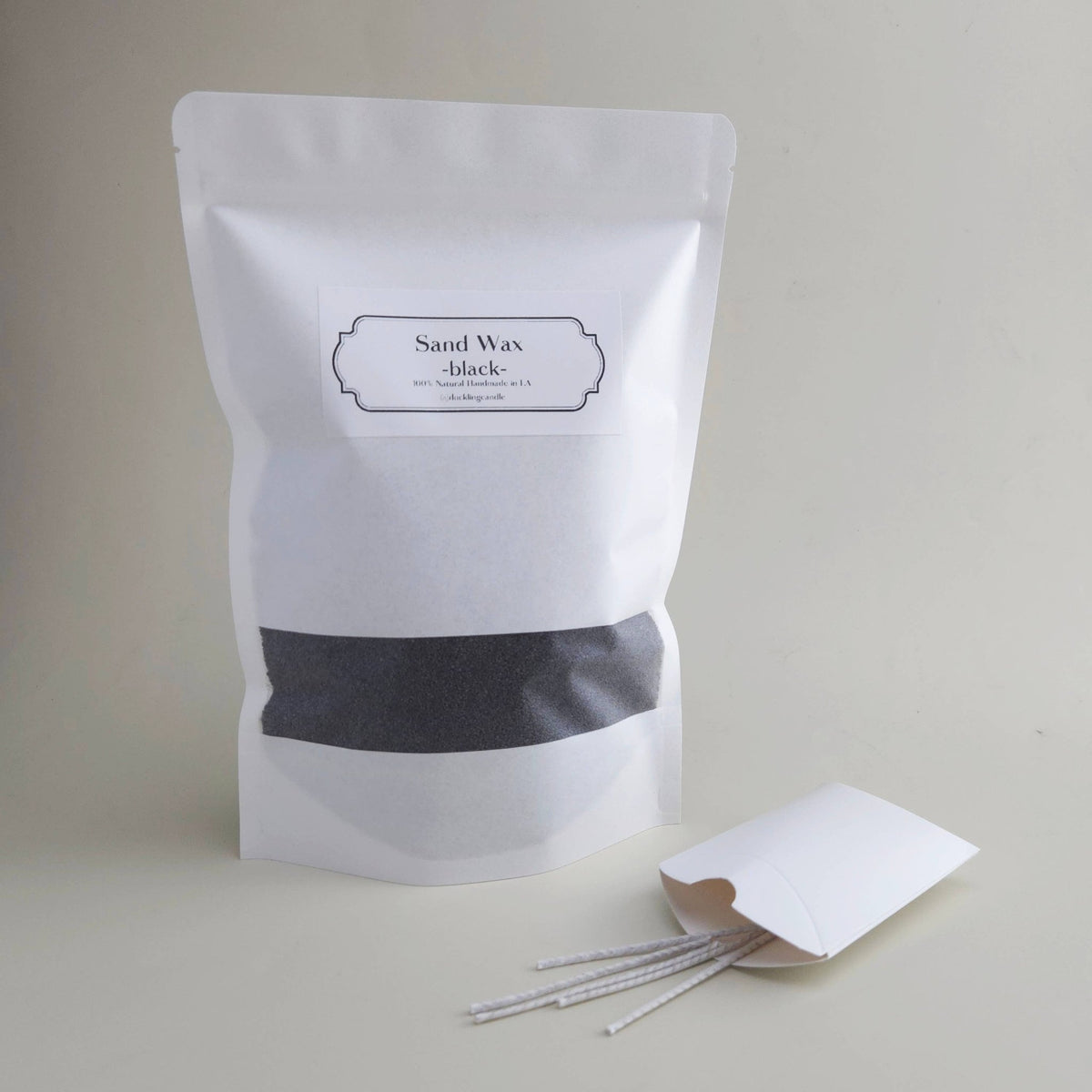 Sand Wax DIY Candle 100% Natural Pearled candle kit Black: Lavender - Fresh Start Candles
