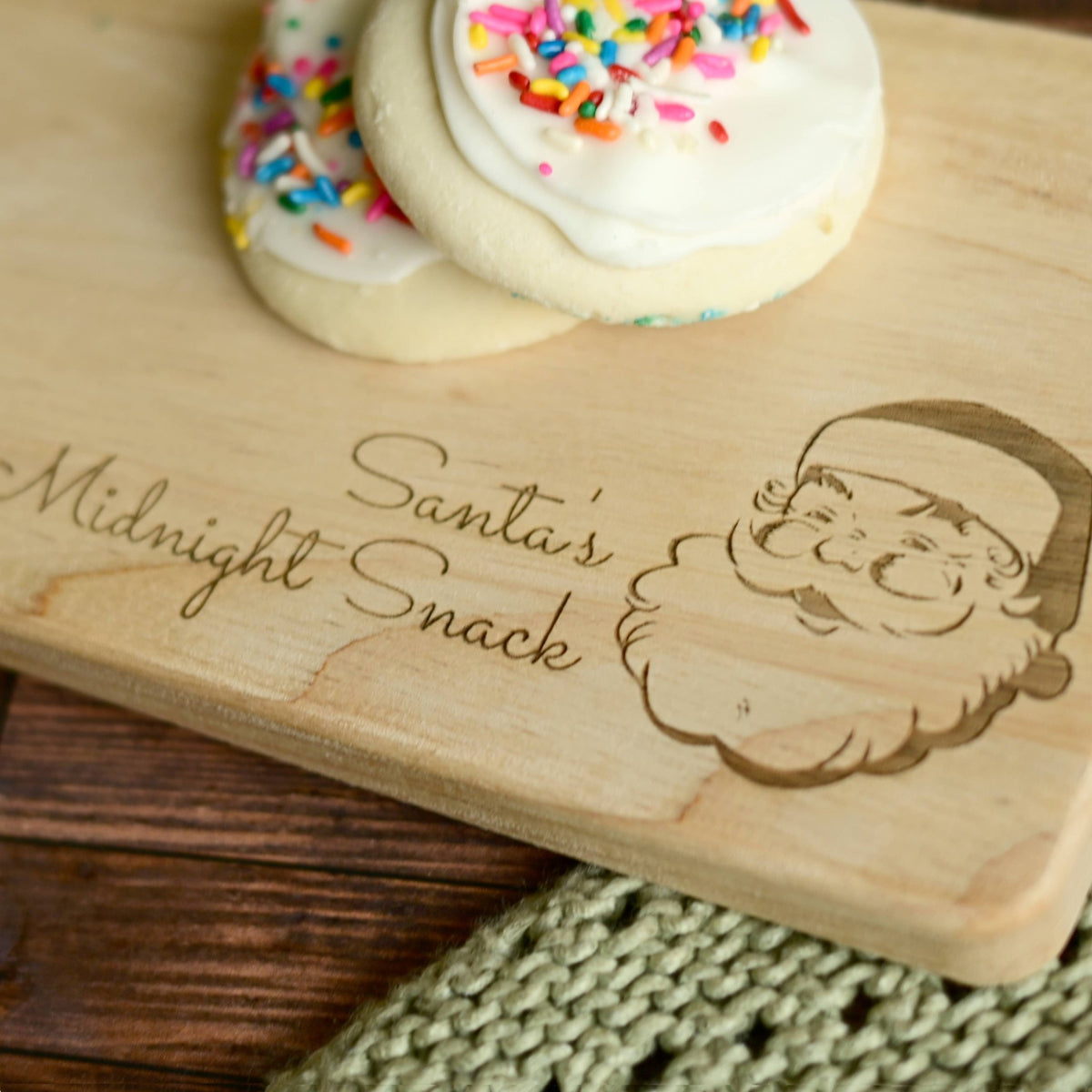 Santa's Midnight Snack Board for Holiday Milk and Cookies - Fresh Start Candles