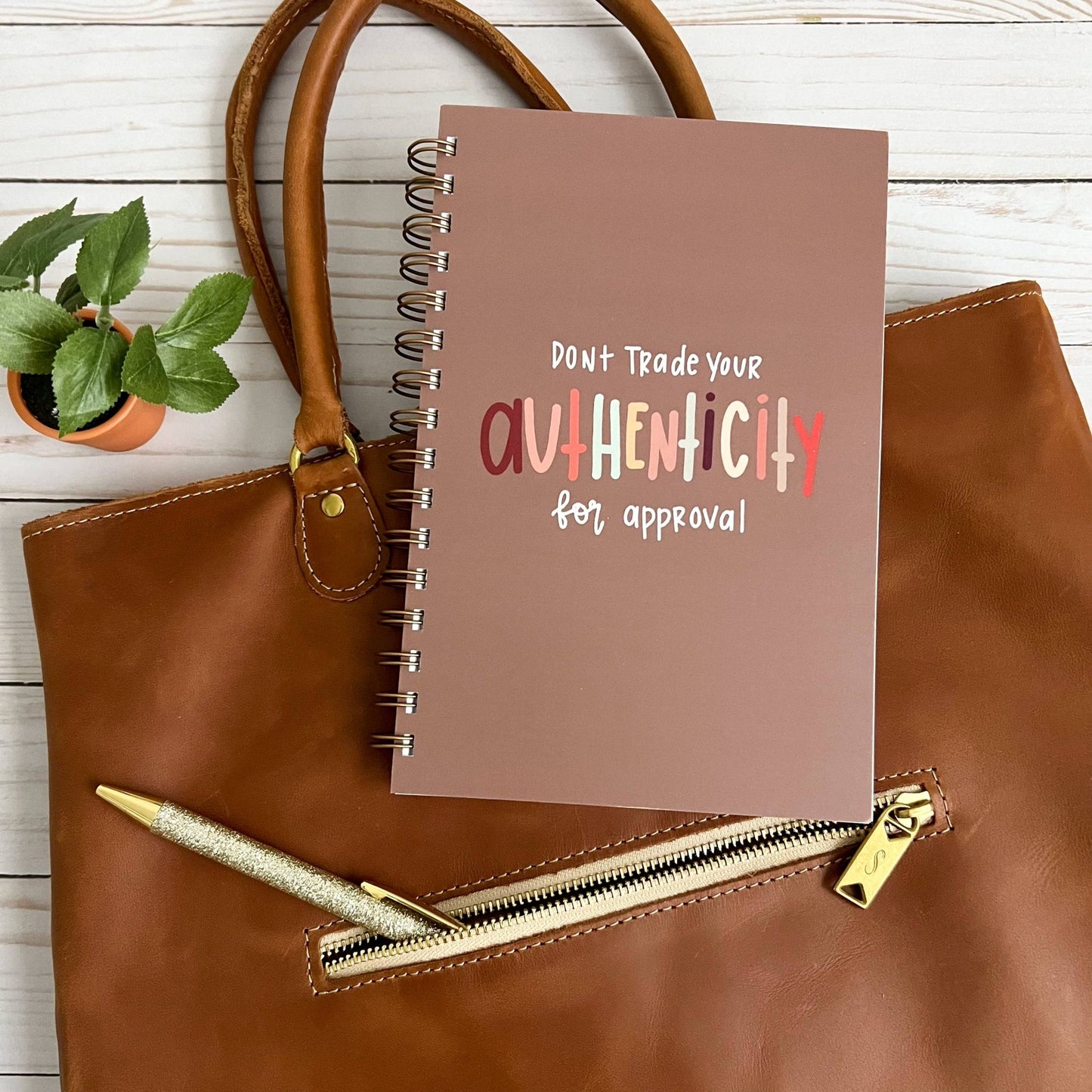 Self care journal | Words have power notebook | Softcover - Fresh Start Candles